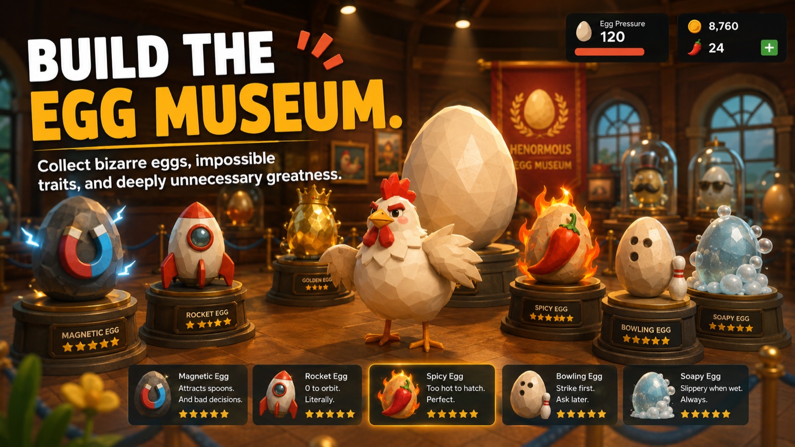 The HENORMOUS Egg Museum collection