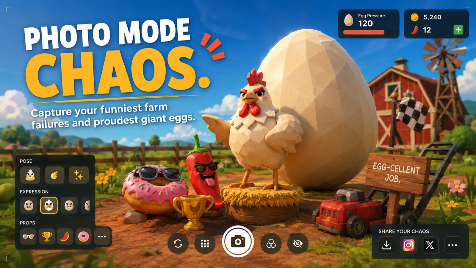 HENORMOUS Photo Mode with poses and props